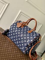 Okify Louis Vuitton Speedy 40 Bag In Dark Blue M24418 26x23x40cm - 5