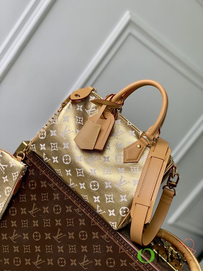 Okify Louis Vuitton Speedy 25 Bag In Gold M24443 25x15x15cm  - 1