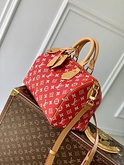 Okify Louis Vuitton Speedy 30 Bag In Red M14067 22.5x18x32cm  - 4