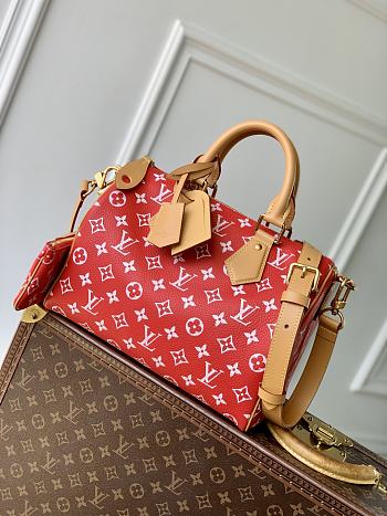 Okify Louis Vuitton Speedy 30 Bag In Red M14067 22.5x18x32cm 