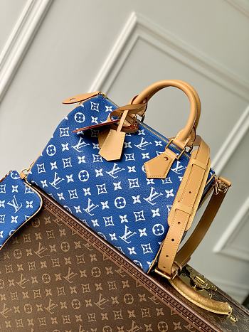 Okify Louis Vuitton Speedy 30 Bag In Blue M13904 22.5x18x32cm 