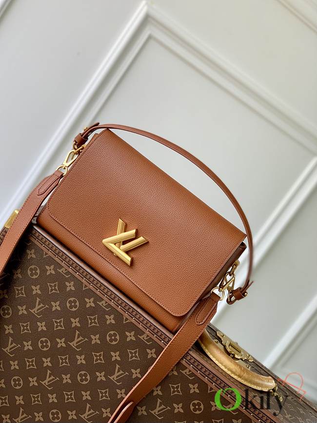Okify Louis Vuitton Soft Twist Bag In Brown M24640 27x19x9cm  - 1