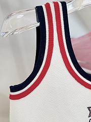 Okify Dior Tennis Knit Tank Top In White SML  - 3