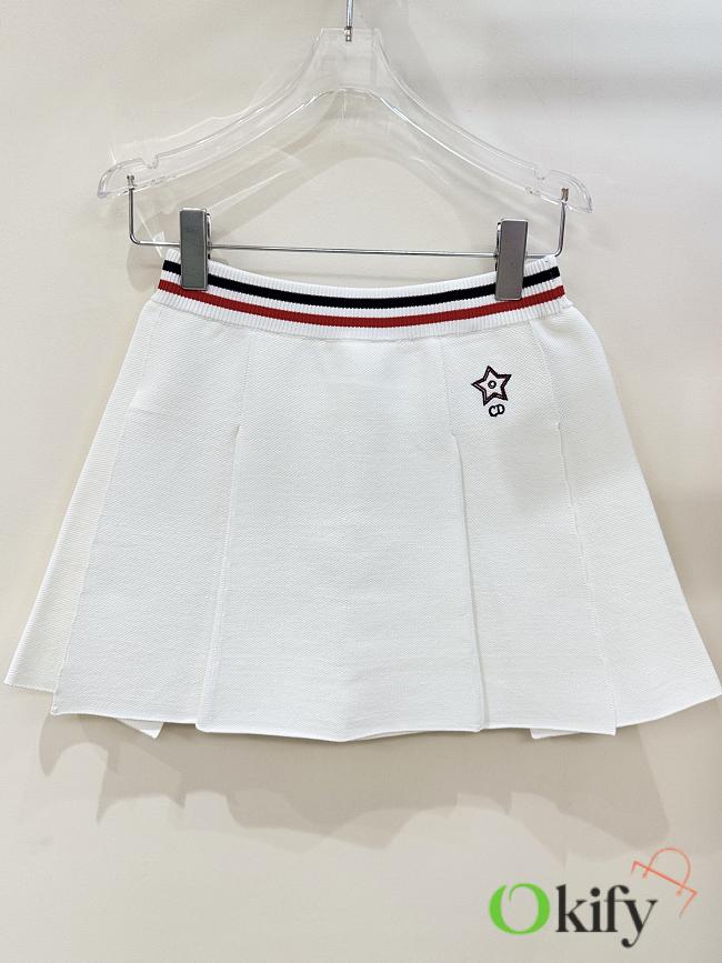 Okify Dior Tennis Skirt In White SML  - 1