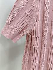 Okify Hermes Pink Polo Sweater SML - 6
