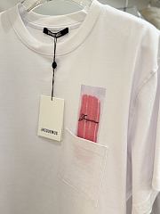 Okify Jacquemus White T-shirt S-XL  - 4