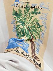 Okify Jacquemus White Coconut Tree T-shirt S-XL  - 4