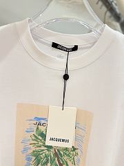 Okify Jacquemus White Coconut Tree T-shirt S-XL  - 3