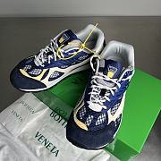 Okify Bottega Veneta Dark Blue And Yellow Orbit Sneakers EU35-46 - 6
