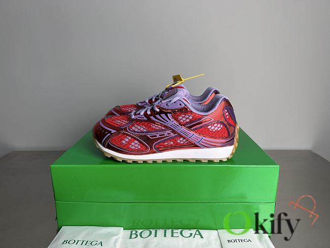 Okify Bottega Veneta Red And Purple Orbit Sneakers EU35-46 - 1