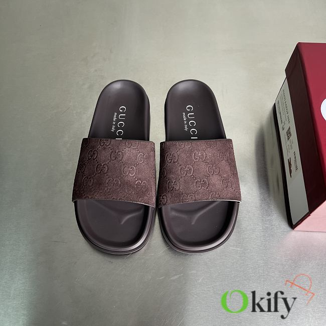 Okify Gucci Brown Slides For Women EU35-40  - 1