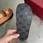 Okify Gucci Double G Brown Sandals EU35-40  - 4