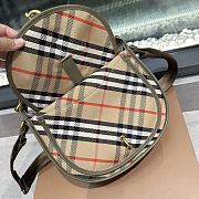 Okify Burberry B Clip Check Messenger Bag 27.5x11x19cm - 2