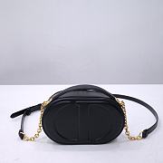 Okify Dior Signature Oval Camera Bag In Black 18x6x11cm - 5