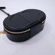 Okify Dior Signature Oval Camera Bag In Black 18x6x11cm - 3