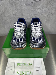 Okify Bottega Veneta Orbit Sneakers In Dark Blue And Silver EU35-45 - 4