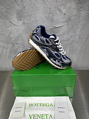 Okify Bottega Veneta Orbit Sneakers In Dark Blue And Silver EU35-45 - 2