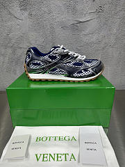 Okify Bottega Veneta Orbit Sneakers In Dark Blue And Silver EU35-45 - 1