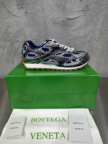 Okify Bottega Veneta Orbit Sneakers In Dark Blue And Silver EU35-45