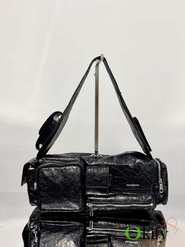 Okify Balenciaga Superbusy Bag In Black 35x12x11cm  - 1