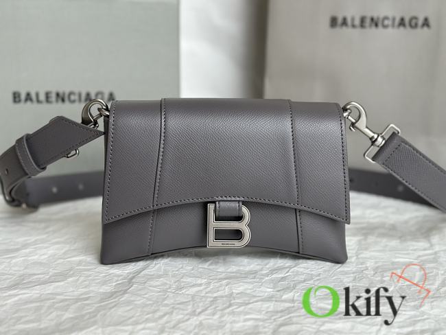 Okify Balenciaga Hourglass Bag In Gray 20x5x13cm - 1