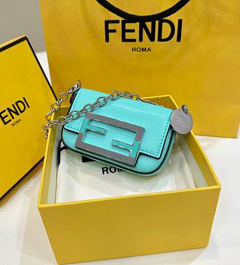 Okify Fendi x Tiffany Mini Baguette Bag In Blue 11x2.5x7cm