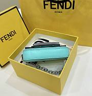Okify Fendi x Tiffany Mini Baguette Bag In Blue 11x2.5x7cm - 3