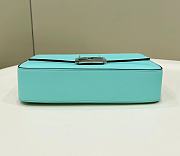 Okify Fendi x Tiffany Baguette Bag In Blue 27x6x13cm - 5