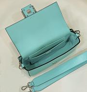 Okify Fendi x Tiffany Baguette Bag In Blue 27x6x13cm - 2