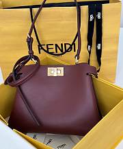 Okify Fendi Peekaboo Soft Medium Bag In Brown 29x12x19cm  - 1