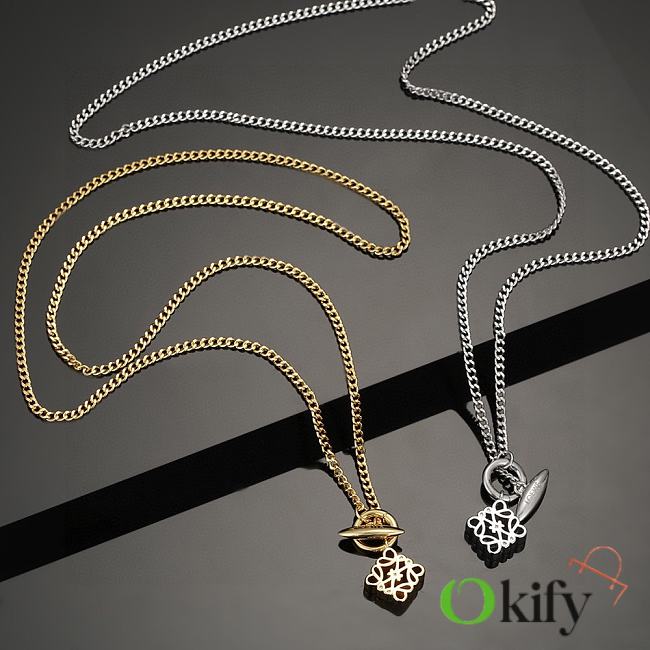 Okify Loewe Gold/Silver Necklace 23160 - 1