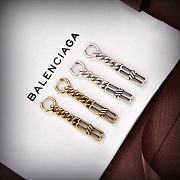 Okify Balenciaga Gold/Silver Earrings 23164 - 1