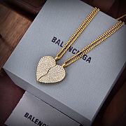 Okify Balenciaga Heart Gold/Silver Necklace - 3