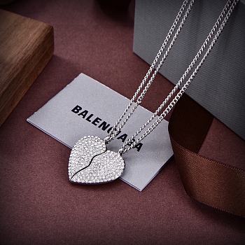 Okify Balenciaga Heart Gold/Silver Necklace