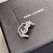 Okify YSL Diamond Silver Ring 23169 - 3