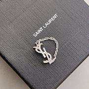 Okify YSL Diamond Silver Ring 23169 - 2