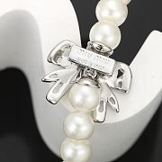 Okify MiuMiu Butterfly Charm Pearl Necklace - 3