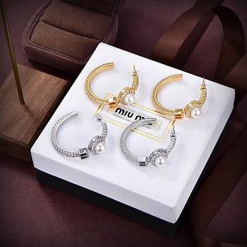 Okify MiuMiu Gold/Silver Earrings 23174