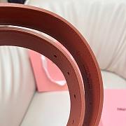 Okify MiuMiu Brown Suede Belt 34mm  - 5