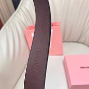 Okify MiuMiu Dark Brown Suede Belt 34mm  - 2
