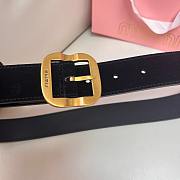 Okify MiuMiu Black Suede Belt 34mm  - 5