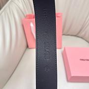 Okify MiuMiu Black Suede Belt 34mm  - 3