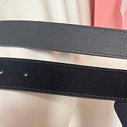 Okify MiuMiu Black Suede Belt 34mm  - 2