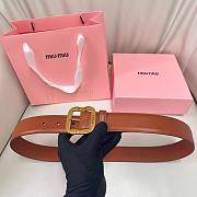 Okify MiuMiu Brown Belt 34mm  - 1