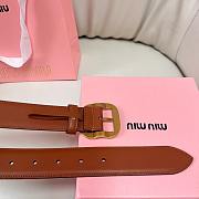 Okify MiuMiu Brown Belt 34mm  - 4