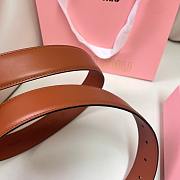 Okify MiuMiu Brown Belt 34mm  - 3