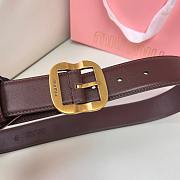 Okify MiuMiu Dark Brown Belt 34mm  - 6