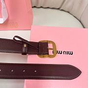 Okify MiuMiu Dark Brown Belt 34mm  - 5