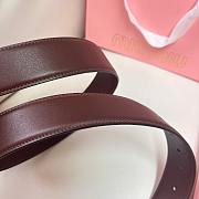 Okify MiuMiu Dark Brown Belt 34mm  - 4