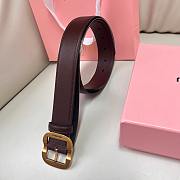 Okify MiuMiu Dark Brown Belt 34mm  - 3